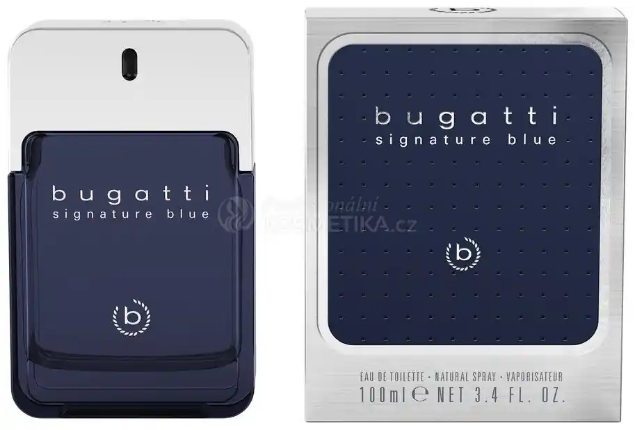 Vysoce Kvalitní Bugatti Signature Blue EDT - Pánská toaletní voda 100 ml Tester