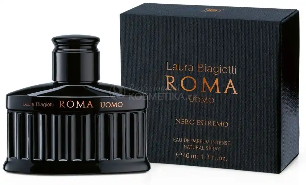 Horká Nabídka Laura Biagiotti Roma Uomo Nero Estremo EDP - Pánská parfémovaná voda 40 ml