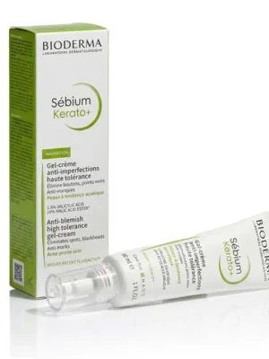 Omezená Nabídka Bioderma Sébium Kerato+ Anti-Blemish High Tolerance Gel-Cream 30 ml