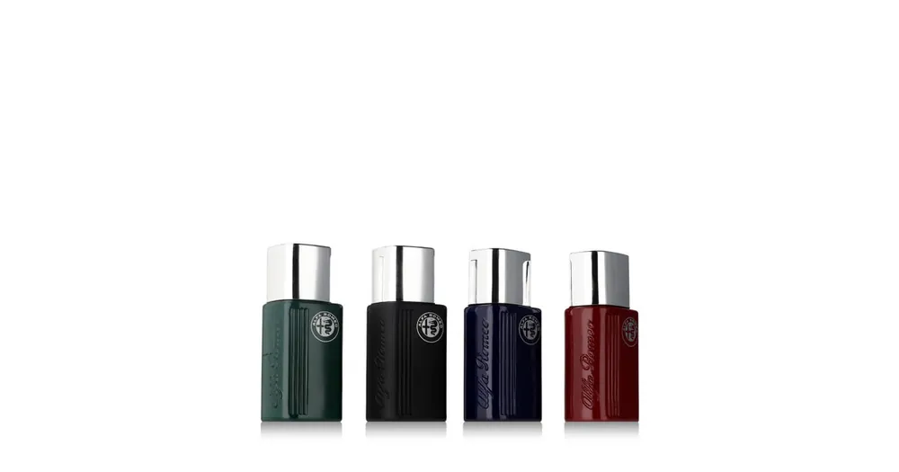 Akční Nabídka Alfa Romeo Black EDT Green 15 ml + EDT Black 15 ml + EDT Blue 15 ml + EDT Red 15 ml M