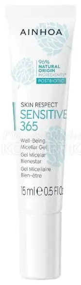 Ainhoa Sensitive 365 Pro Wellbeing Micellar Gel - Micelární gel pro citlivou pleť 15 ml Cestovní balení Speciální Cena