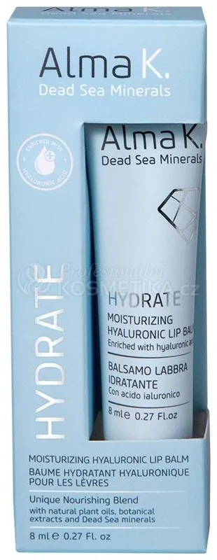 Must-Have Alma K. Hydrate Moisturizing Hyaluronic Lip Balm - Hydratační balzám na rty 8 ml