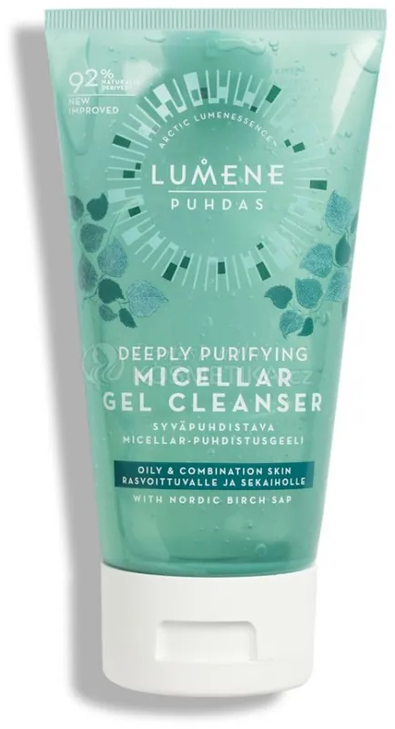 Lumene Puhdas Deeply Purifying Micellar Gel Cleanser - Hloubkově čistící micelární gel 150 ml Aktuální