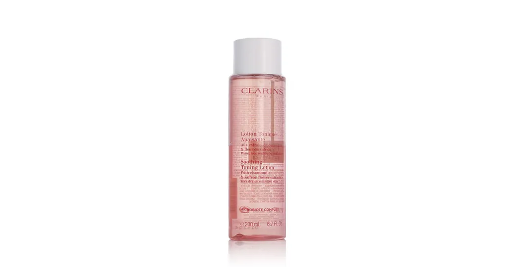 Clarins Soothing Toning Lotion Camomile & Saffron Flower (Very Dry or Sensitive Skin) 200 ml Nejlepší Cena