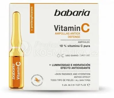 Babaria Vitamin C Ampollas Antiox Defence - Ampule vitamínu C 5 x 2 ml Omezená Nabídka
