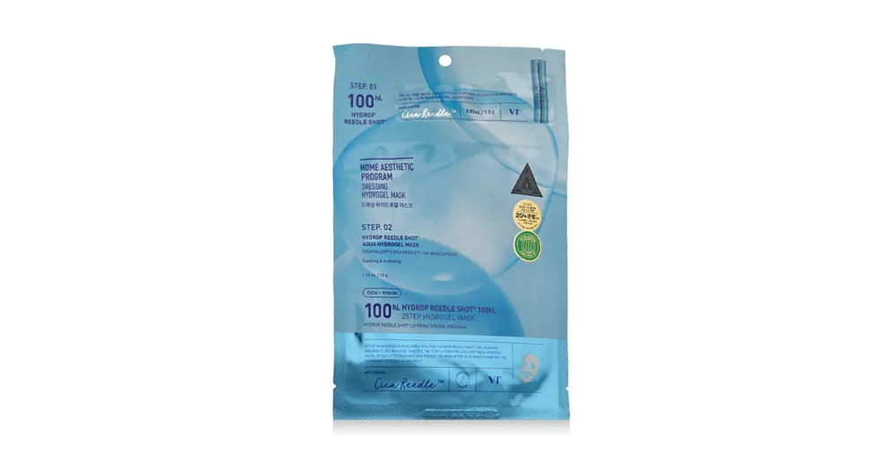 VT Cosmetics Hydrop Reedle Shot 100 hL 2 Step Hydrogel Mask 33 g Must-Have