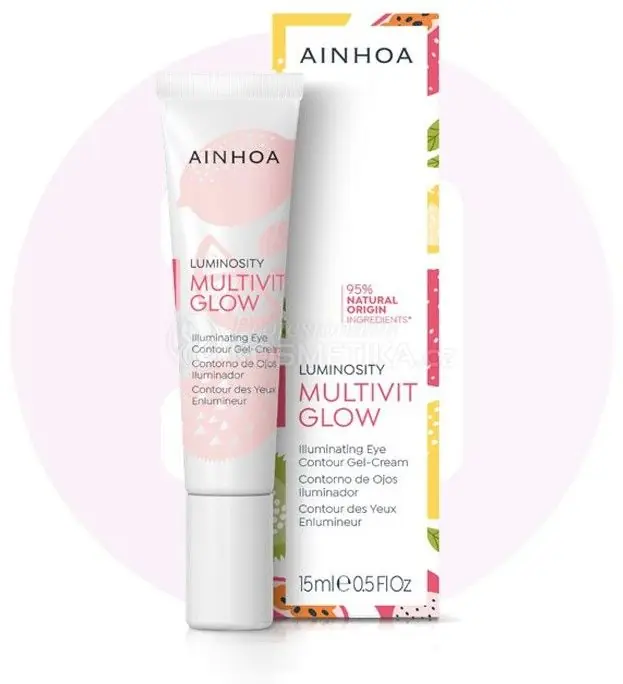 Ainhoa Multivit Glow Iluminating Eye Gel-cream - Oční gel-krém s lehkou texturou pro rozjasnění pleti očního okolí 15 ml Přímo Od Výrobce