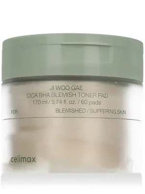 Celimax Ji Woo Gae Cica BHA Blemish Toner Pad 60 ks Cenový Hit