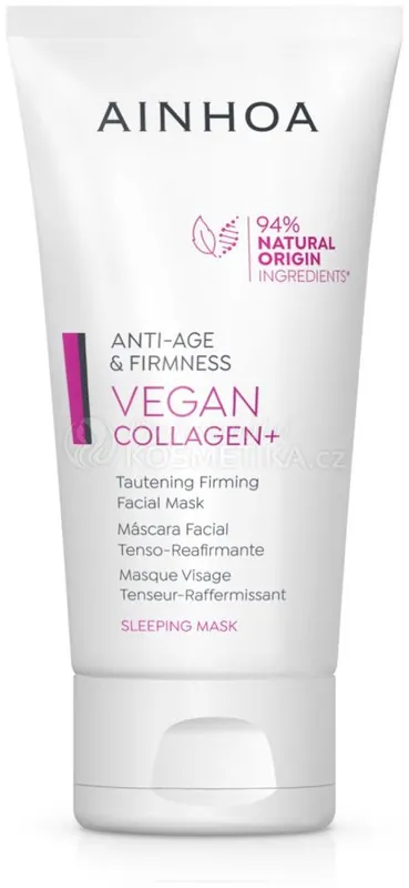 Sleva Ainhoa Vegan Collagen+ Mask - Pleťová zpevňující maska na spaní 50 ml
