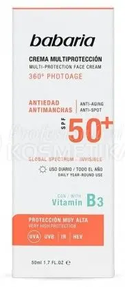 Babaria Multi-protection Cram SPF 50+ Photo age - Multi-ochranný krém SPF 50 + 50 ml Nejprodávanější