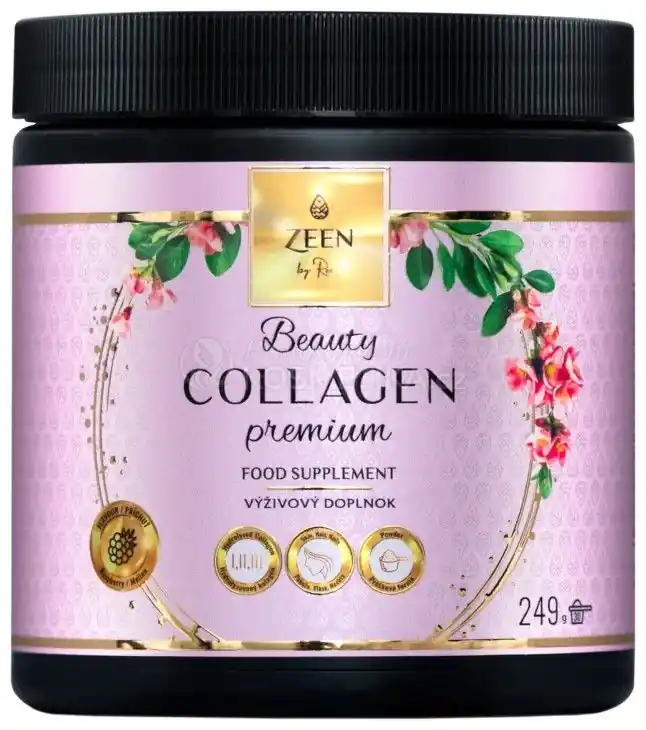Zeen Collagen Premium - doplněk stravy ve formě sypkého prášku pro přípravu nápoje s malinovou příchutí 249 g Horká Nabídka