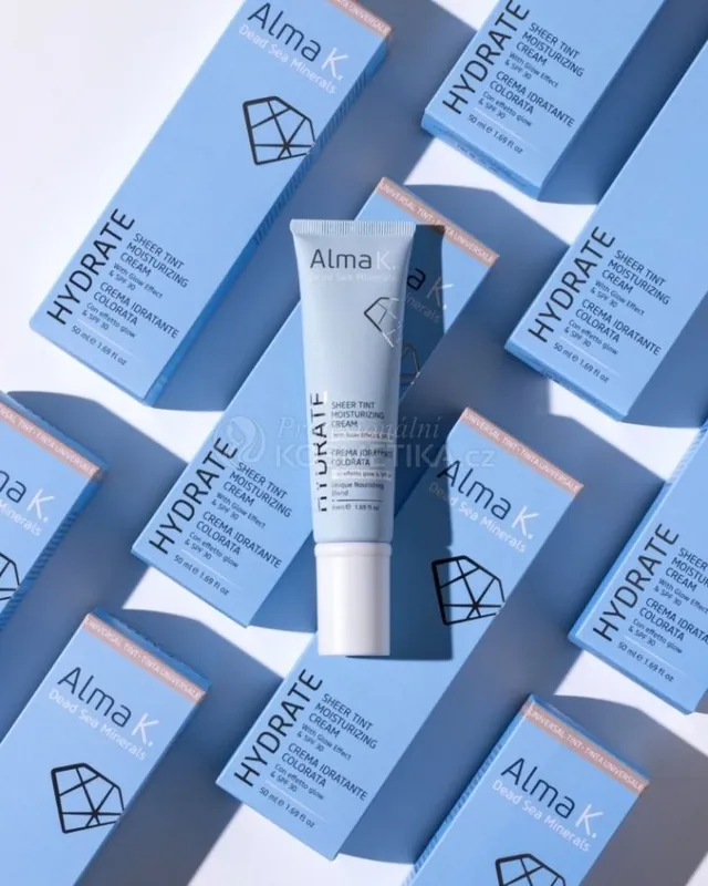 Alma K. Hydrate Sheer Tint Moisturizing Cream with Glow Effect SPF 30 - Tónovaný hydratační krém 50 ml Nejprodávanější