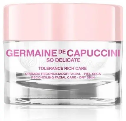 Germaine de Capuccini So Delicate Tolerance Rich Care - Pleťový krém pro suchou pleť 50 ml Zlevněný