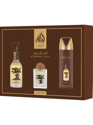 Lattafa Pride Eternal Oud EDP 100 ml + EDP 20 ml + DEO ve spreji 200 ml UNISEX Sezónní Sleva
