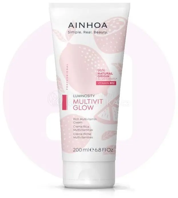 Ainhoa Multivit Glow Multivitamin Rich Cream - Pleťový krém s bohatou texturou pro suchou pleť 200 ml Zlevněný