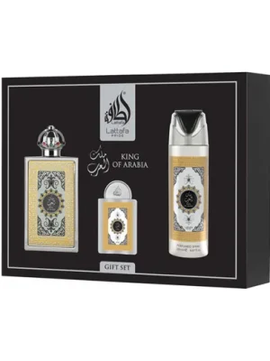 Lattafa Pride King Of Arabia EDP 100 ml + EDP 20 ml + DEO ve spreji 200 ml UNISEX Rychlé Dodání