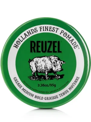 REUZEL Styling Green Pomade Grease Medium Hold 95 g Vysoce Kvalitní