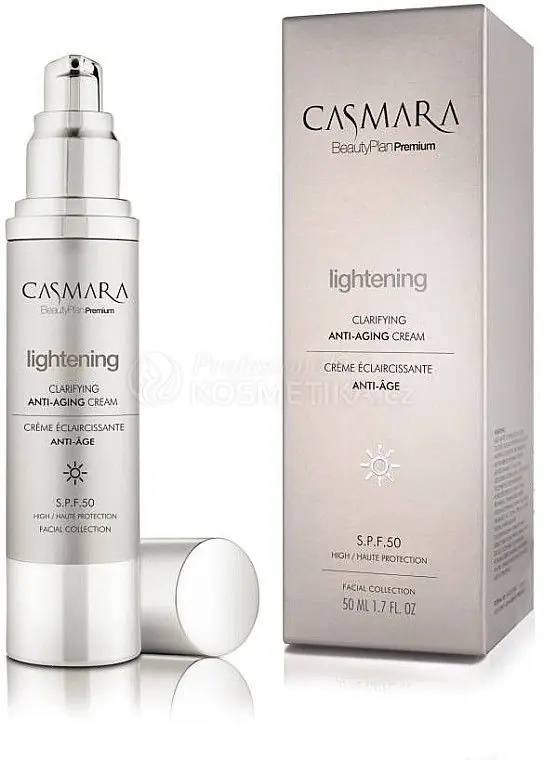 Speciální Cena Casmara Lightening Clarifying Anti-aging Cream - Anti-agingový zesvětlující a rozjasňující krém SPF 50 50 ml