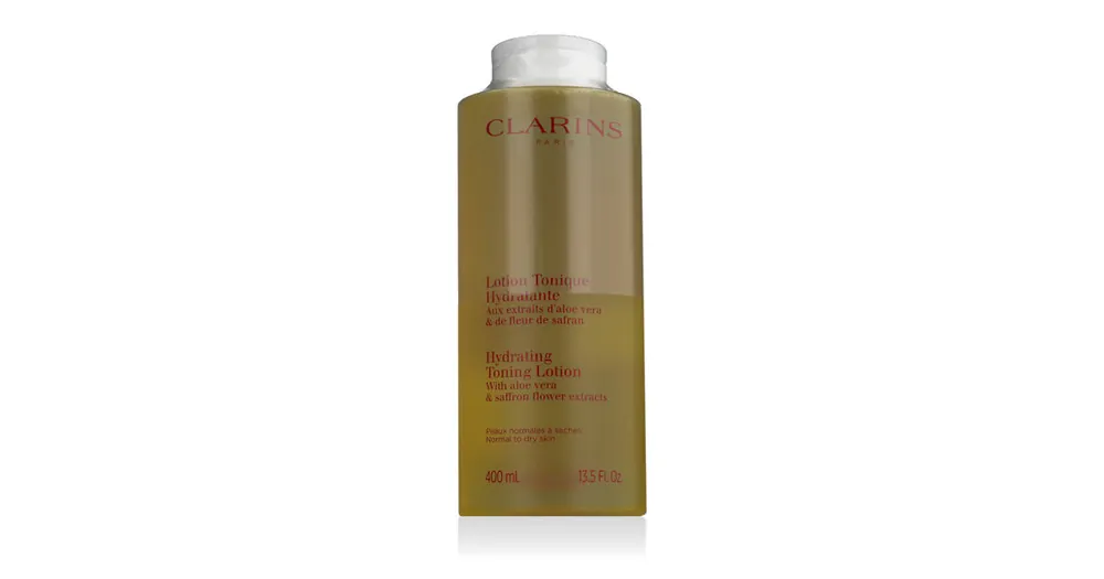 Clarins Hydrating Toning Lotion Aloe Vera & Saffron Flower (Normal to Dry Skin) 400 ml Nejprodávanější