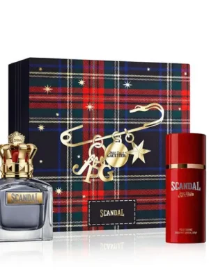 Autentický Jean Paul Gaultier Scandal Pour Homme EDT 100 ml + EDT MINI 10 ml + DEO ve spreji 150 ml M