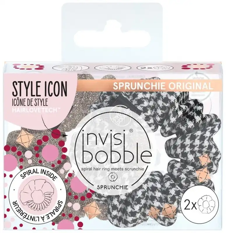 Finální Výprodej Invisibobble Sprunchie Multipack 2pc British Royal Ladies who Sprunch - Gumička do vlasů 2 ks