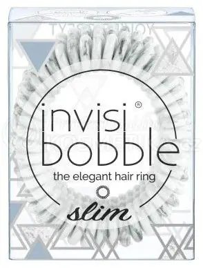 Super Cena Invisibobble Slim Marblelous You're Grey - Gumička do vlasů šedá 3 ks