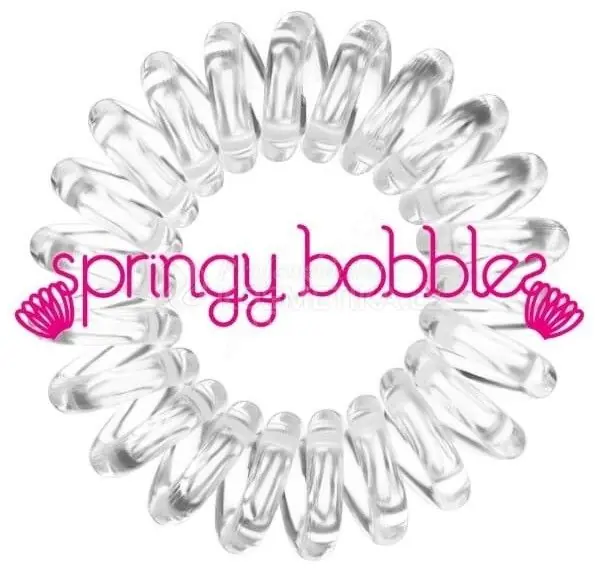 Springy Bobbles gumička do vlasů průhledná 3ks Oblíbený