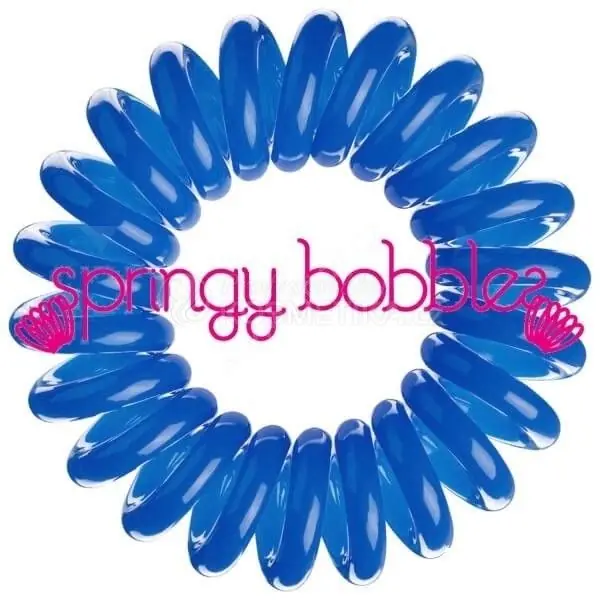 Springy Bobbles gumička do vlasů modrá 3ks Akční Nabídka