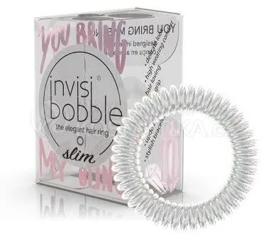 Finální Výprodej Invisibobble SLIM Sparks Flying You Bring my Bling - Gumička do vlasů slim 3 ks