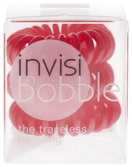 Invisibobble Raspberry Red - gumička do vlasů červená 3ks Nejlepší Cena
