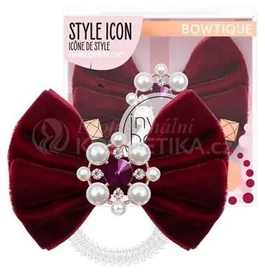 invisibobble® BOWTIQUE British Royal Take a Bow - Gumička do vlasů s mašlí vínová 1 ks Hit Sezóny