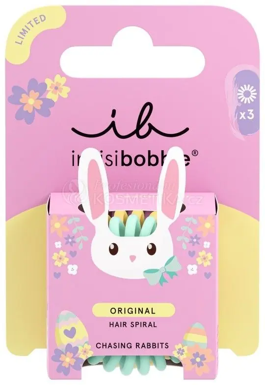 Invisibobble Original Easter Chasing Rabbits - Gumička do vlasů 3 ks Poslední Šance