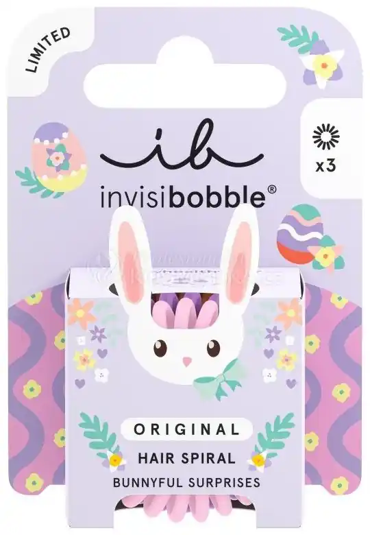 Invisibobble Original Easter Bunnyful Surprises - Gumička do vlasů 3 ks Omezená Nabídka
