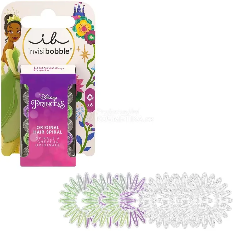 Invisibobble KIDS ORIGINAL Disney Tiana - Gumička do vlasů 6 ks Značkový