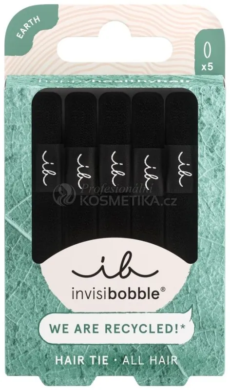 Nejlepší Volba Invisibobble HAIR TIE Black - Gumička do vlasů 5 ks
