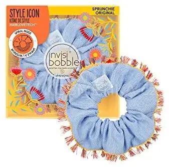 Invisibobble SPRUNCHIE Flores & Bloom Hola Lola - Gumička do vlasů Modrá 1 ks Horká Nabídka
