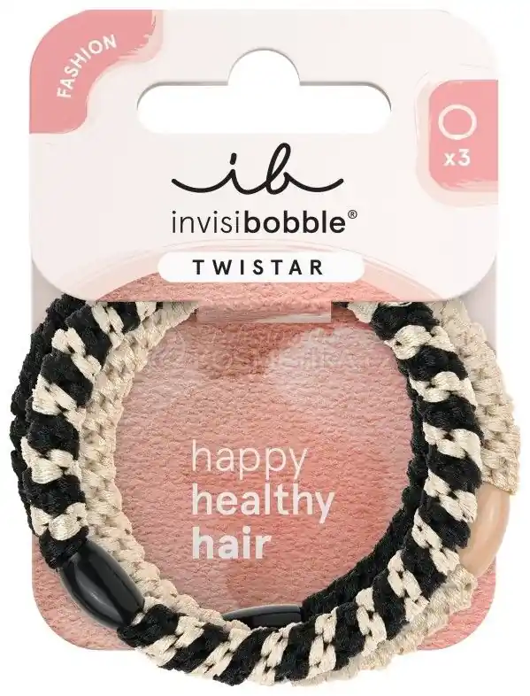 Dokud Zásoby Vydrží Invisibobble TWISTAR Classical Braids - Gumička do vlasů 3 ks