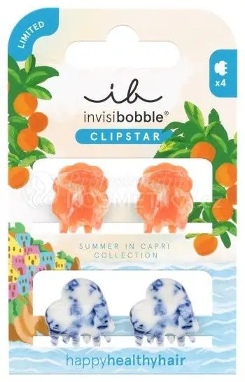 Invisibobble CLIPSTAR S SIC Mediterranean Minis - Skřipce do vlasů 4 ks Aktuální