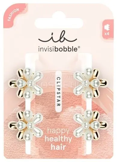Horká Nabídka Invisibobble CLIPSTAR S Pearly Flower - Skřipce do vlasů 4 ks