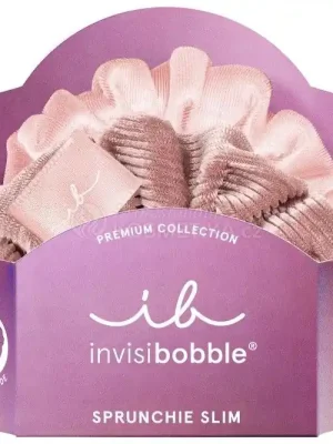 Zlevněný Invisibobble SPRUNCHIE SLIM PREMIUM La Vie en Rose - Gumička do vlasů 2 ks