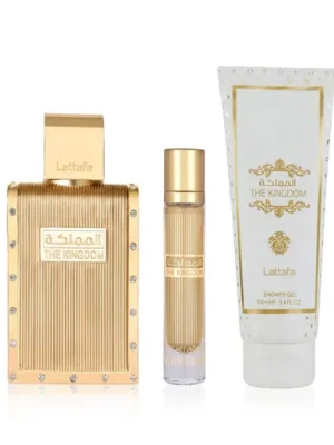 Objednat Nyní Lattafa The Kingdom EDP 100 ml + EDP MINI 12 ml + SG 100 ml M