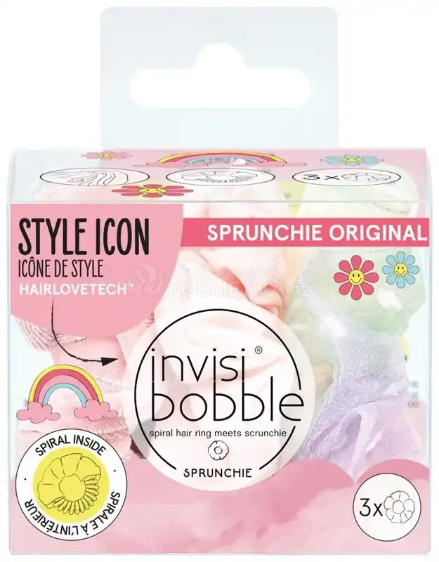 Autentický Invisibobble SPRUNCHIE Retro Dreamin‘ Macaron - Gumičky do vlasů 3 ks