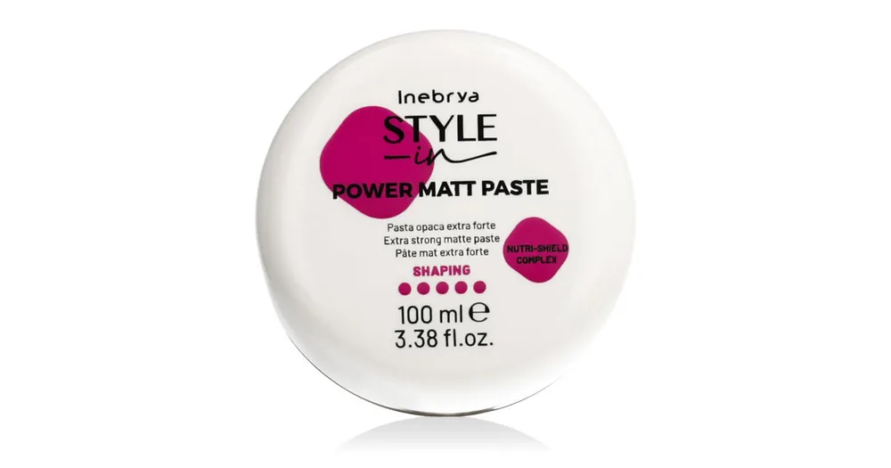 Novinka Inebrya Style-In Power Matt Paste Extra Strong 100 ml