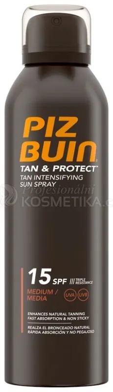 Originální Piz Buin Tan & Protect Sun Spray SPF 15 - Sprej pro zintenzivnění opálení 150 ml