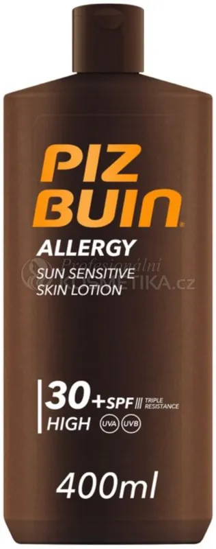 Zlevněný Piz Buin Allergy Sun Sensitive Skin Lotion SPF 30 - Tělové mléko pro citlivou pokožku 400 ml