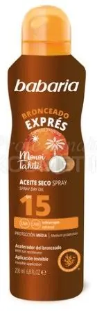 Cenový Hit Babaria Dry Oil Mist SPF15 - Suchý olej ve spreji 200 ml