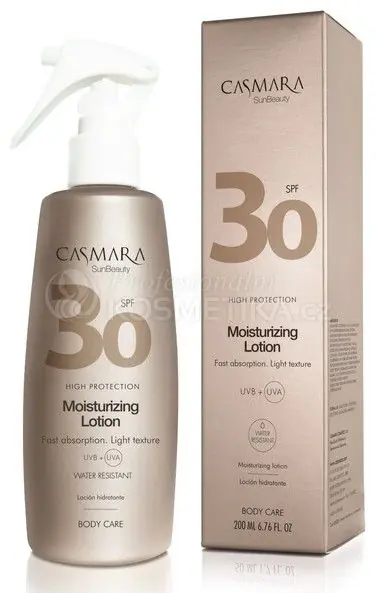 Casmara SunBeauty Moisturizing Lotion - Opalovací hydratační tělové mléko SPF30 200 ml Speciální Cena