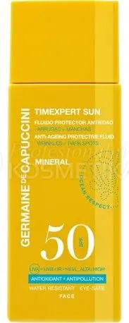 Zlevněný Germaine de Capuccini Timexpert Sun Anti-age Protective Fluid Mineral SPF50 - Ochranný anti-aging minerální fluid SPF 50 50 ml