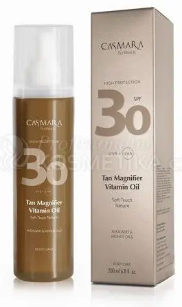 Casmara SunBeauty Tan Magnifier Vitamin Oil SPF30 - Opalovací olej s vitamíny 200 ml Autentický