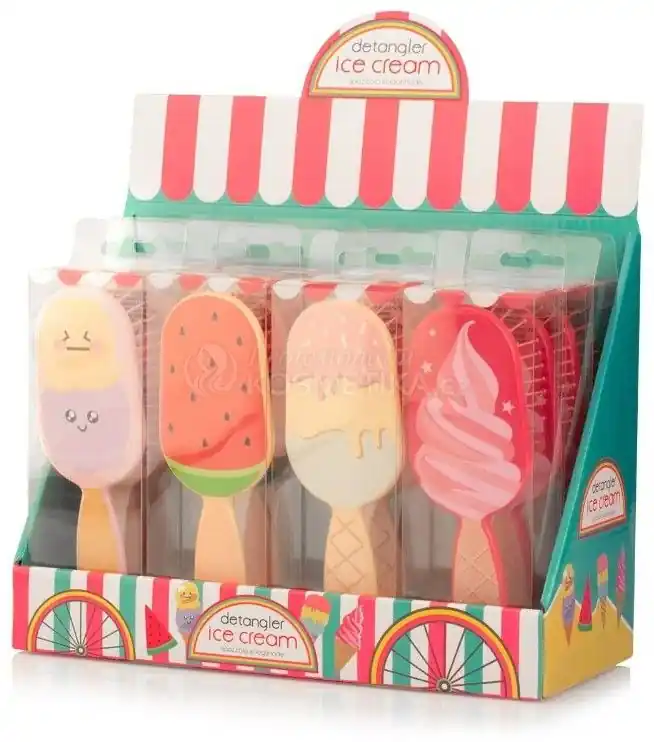 Koupit Online Detangler Ice Cream - Dětský kartáč na vlasy Točená zmrzlina